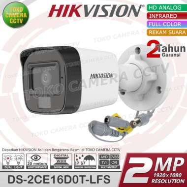 KAMERA HIKVISION OUTDOOR 5MP AUDIO COLORVU CCTV HIKVISION 5MP DUAL LIGHT