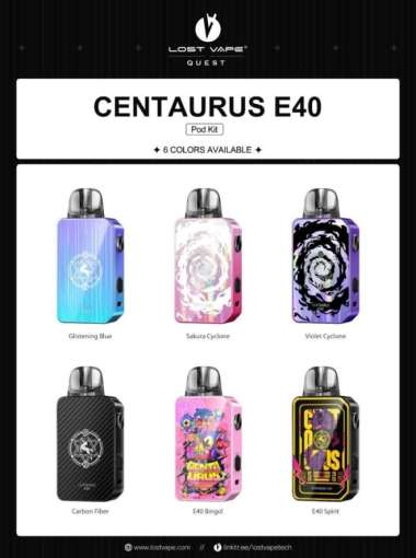 Centaurus E40 40W 1400mAh Pod Kit by Lost Vape / Centaurus E 40 Pod spirit