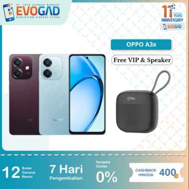 Oppo A3x 4/64GB & 4/128GB & 6/128GB, Qualcomm Snapdragon 6s 4G Gen1 Super VOOC 45w | Garansi Resmi O