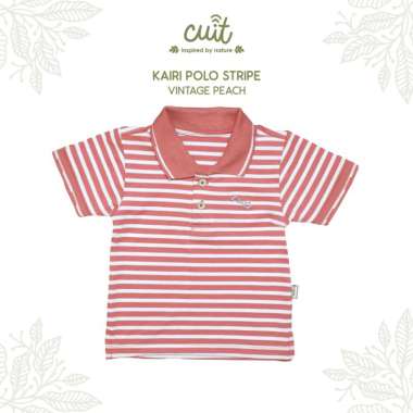 CUIT Kaos Kemeja Anak Laki-laki Polo Shirt Stripe Kairi - Baju Anak Kerah Wangki 4XL (5-6 Tahun) VIN