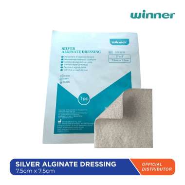 WINNER Silver Alginate Dressing Calcium 5cm x 5cm