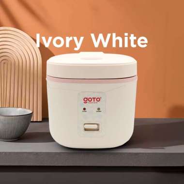 Goto Gohan Rice Cooker Penanak Nasi Magic Com Low Watt Anti Lengket 1L IVORY WHITE