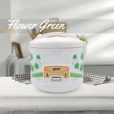 Goto Dondon Rice Cooker Penanak Nasi Low Watt 1,5 Liter FLOWER GREEN