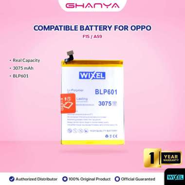 Baterai Oppo BLP601 F1S A59 Real Capacity Double Power Dual Battery BLP 601 HP Handphone Wixel