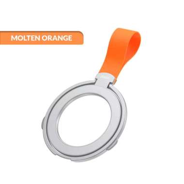 Uneed Magnetic Phone Kick Stand Holder with Finger Band Magforce Series – UPH934 Molten Orange