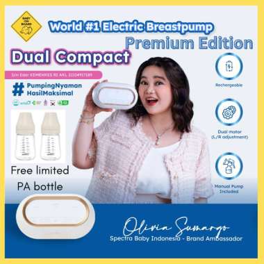 Spectra Dual 9 Compact Breast Pump Electric Pompa Asi Double pump / Pompa Asi