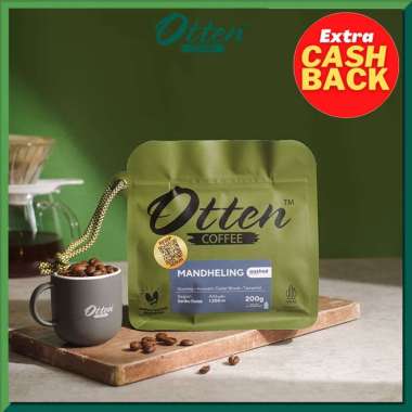 Kopi Arabica Mandheling 200g - Biji / Bubuk Kopi Otten Coffee Coarse
