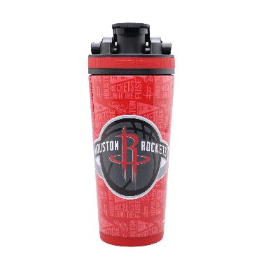 WINCRAFT Houston Rockets 770 mL Iceshaker NBA Official Merchandise 4D Raised Decoration Tumbler Boto