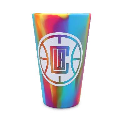 WINCRAFT NBA Official Merchandise LA Clippers Silicone Pint Gelas Silikon Pint 470 mL Botol Minum Tu