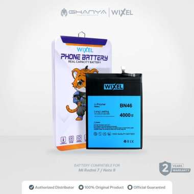 Baterai Redmi 7 Note 8 BN46 Real Capacity Battery HP Handphone BN 46 Double Power Wixel