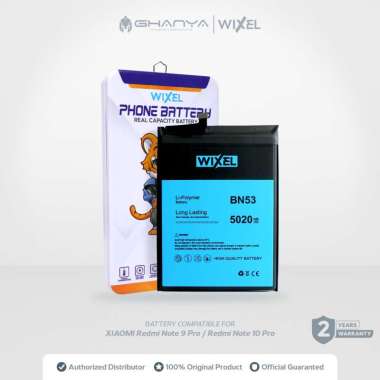 Baterai Redmi Note 9 Pro / Note 10 Pro Battery BN53 HP Handphone BN 53 Double Power Wixel