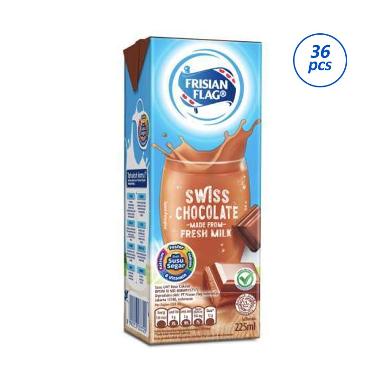 Promo Harga Frisian Flag Susu UHT Purefarm Swiss Chocolate 225 ml - Blibli