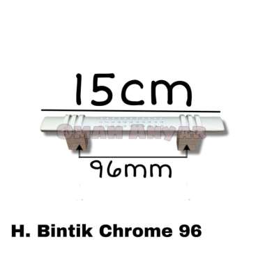 LUSINAN Handle Bintik Tarikan Lemari Laci Bahan Plastik MURAH OBRAL LSN-Bintik Chrome 96