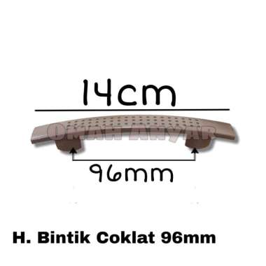 LUSINAN Handle Bintik Tarikan Lemari Laci Bahan Plastik MURAH OBRAL LSN-Bintik 96 Coklat