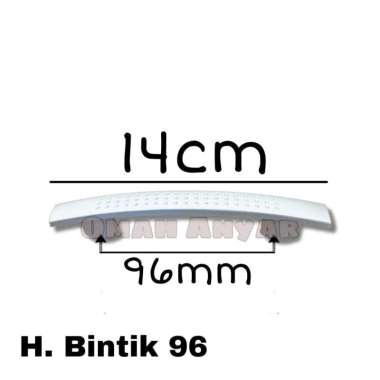 LUSINAN Handle Bintik Tarikan Lemari Laci Bahan Plastik MURAH OBRAL LSN-Bintik 96 Silver