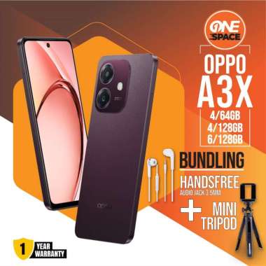 OPPO A3X 4/64 4/128 6/128 RAM 4/6 ROM 64 128 GB HP Android 4/64GB Blue