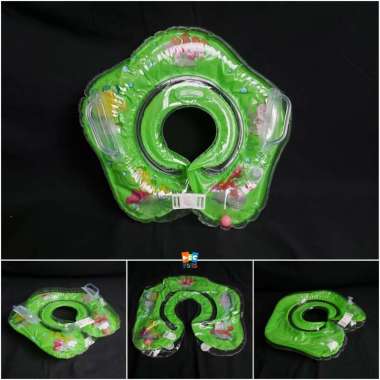 Neck Float Neck Ring Swim Pelampung Leher Renang Bayi 3 - 12 Bulan Hijau