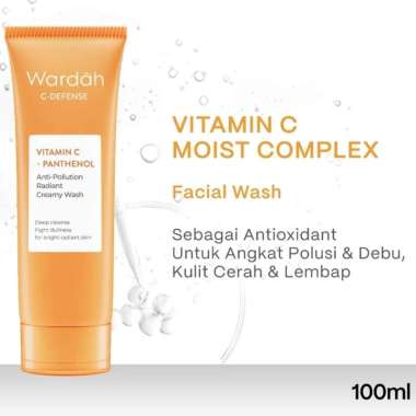 Face Wash Wardah Creamy C-Defense Energizing Face 100ml