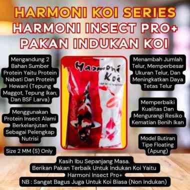 Pakan Ikan Koi 10 Kg Harmoni Koi Insect Pro+ 2MM Untuk Indukan Koi 2 MM (S)