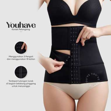 YouHave Korset Pinggang Pelangsing Shapewear Corset Setagen Stagen Shapewear Corset Waist Belt Pelan