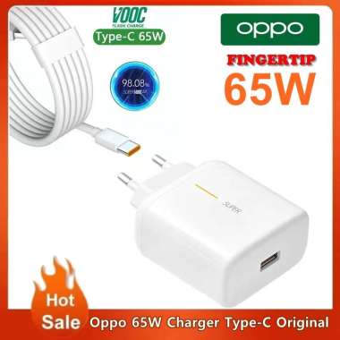 Oppo Charger 65W Original Fast Charging Kabel USB Type C Super VOOC 65W*Batok