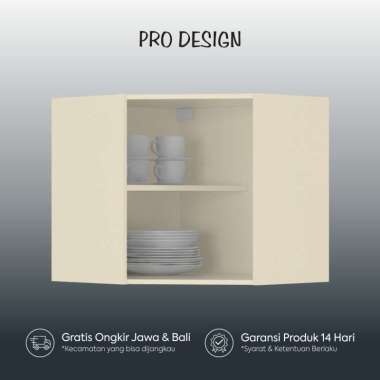 Pro Design Eureka Kitchen Set / Rak Dapur / Rak Dinding / Lemari Dapur Rak Dinding Corner