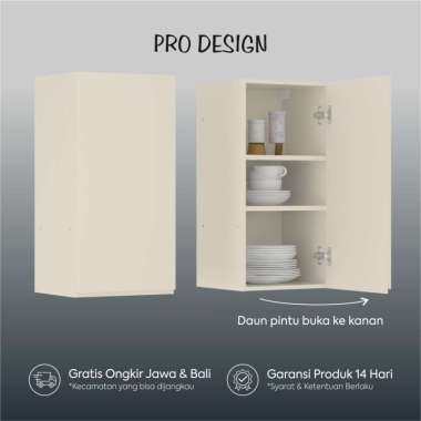 Pro Design Eureka Kitchen Set / Rak Dapur / Rak Dinding / Lemari Dapur Rak Dinding 40 Right