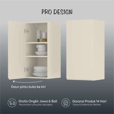 Pro Design Eureka Kitchen Set / Rak Dapur / Rak Dinding / Lemari Dapur Rak Dinding 40 Left