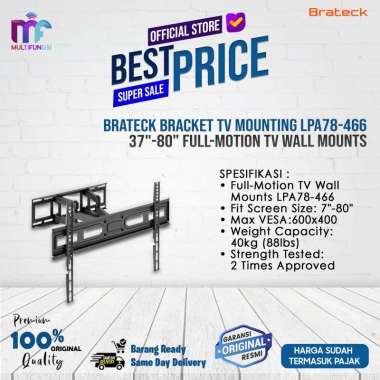 Brateck Bracket TV Mounting LPA78-466 37"-80" Full-Motion TV Wall Mounts