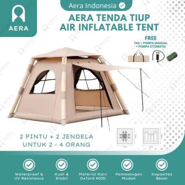 AERA Tenda Camping Pompa Tiup 2 - 4 Orang | Tenda Camping Air Inflatable Anti UV Rain Proof | Tenda