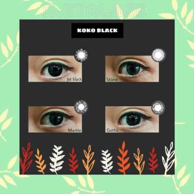 EXOTICON Koko Natural Softlens - Black Gothic minus