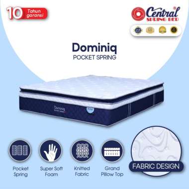Central Dominiq Kasur Springbed 100 x 200 white