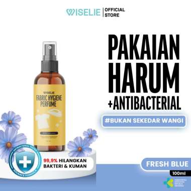 Wiselie Parfume Pewangi Pakaian Fresh Blue Fabric Spray dengan Aroma Menyegarkan Sepanjang Hari Usir