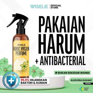 Wiselie Parfume Pewangi Pakaian Aloevera Elegant Fabric Spray dengan Aroma Menyegarkan Memberikan Ef