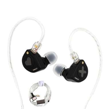 SIMGOT EW300 1DD+1Planar+1PZT Tribrid Driver In Ear Monitor Earphone DSP Type C