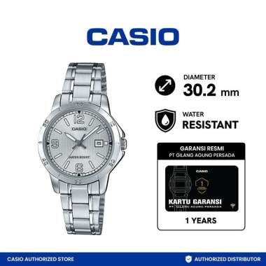 Jam Tangan wanita Casio General LTP-V004D-7B2UDF Original Murah SILVER