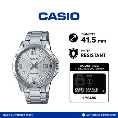 Jam Tangan pria Casio General MTP-V004D-7B2UDF Original Murah SILVER