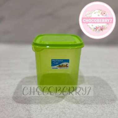Toples ZAYN MUTIARA Warna Kotak 500ml,800ml,1000ml Wadah Bumbu Sealware Dapur Kecil ZAYN 800ML HIJAU