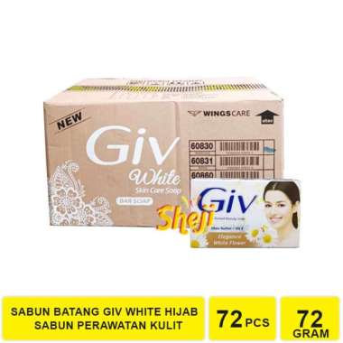 1 DUS ISI 72 PCS SABUN BATANG GIV / GIV WHITE / GIV WHITE HIJAB GIV PUTIH 1 DUS