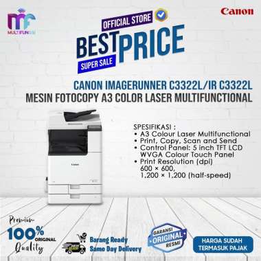 Canon imageRunner C3322L/iR C3322L Mesin Fotocopy A3 Color Laser Multifunctional