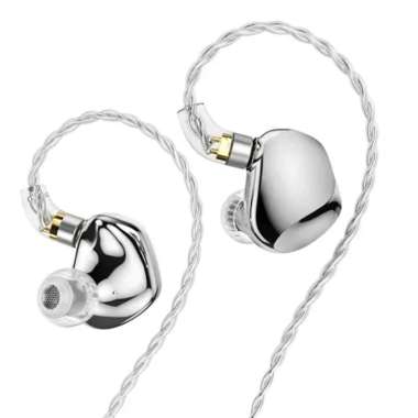 TRN VX Pro Plus / VX Pro+ 1DD+8BA In Ear Monitor Earphone 3.5mm No Mic Silver