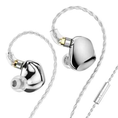 TRN VX Pro Plus / VX Pro+ 1DD+8BA In Ear Monitor Earphone 3.5mm With Mic Silver
