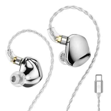 TRN VX Pro Plus / VX Pro+ 1DD+8BA In Ear Monitor Earphone Type C DSP Silver