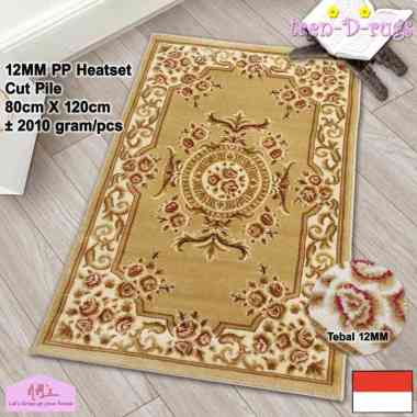 Tren-D-rugs Karpet lantai bulu permadani kamar tidur ruang tamu 80 cm x 120 cm - NMs Yeraz Cream
