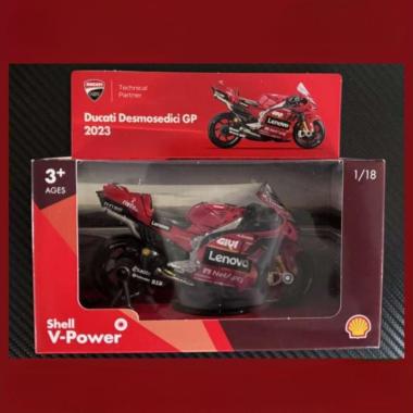 Shell Ducati Desmosedici GP23 Moto GP Maisto Diecast Motor Scale 1:18