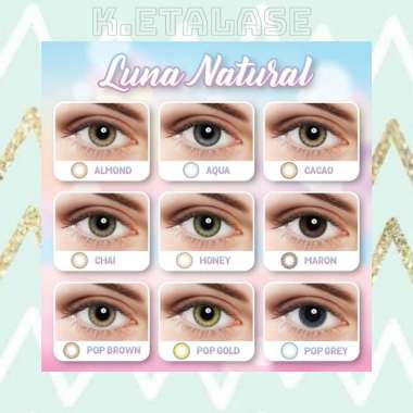 cek promo Softlens LUNA NATURAL gratis tempat softlens minus Chai