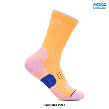 Kaos Kaki Lari Running Hoka Crew Run Sock Unisex Men Women Original Sherbet M