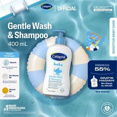 Cetaphil Baby Gentle Body Wash and Shampoo 400ml