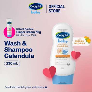 Cetaphil Baby Wash & Shampoo with Organic Calendula 230ml