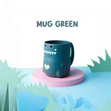 Goto Finley Tableware Set Peralatan Tempat Alat Makan Piring Anak Bayi MUG GREEN